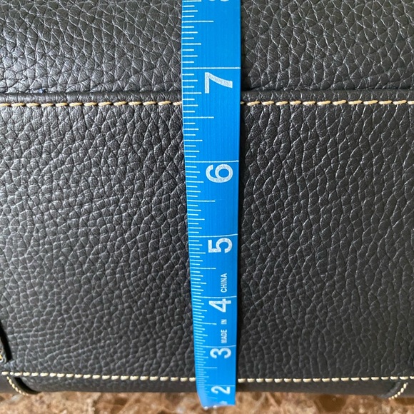 Dooney & Bourke EUC LARGE Black Pebbled Leather Satchel - Picture 10 of 10